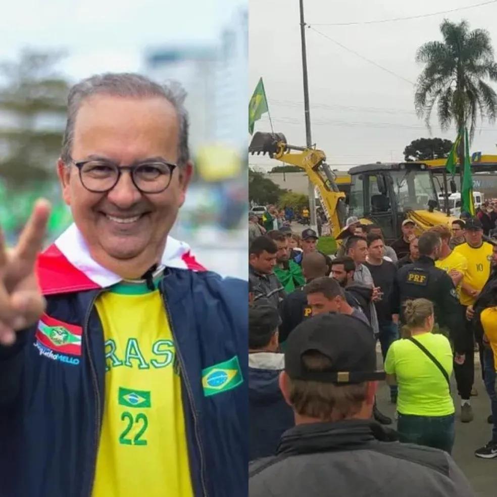 'Não concordo com a manifestação', diz Jorginho Mello, governador eleito de SC sobre bloqueios de estradas