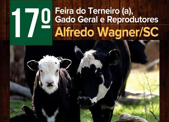 17ª Feira do Terneiro, Gado Geral e Reprodutores será realizada em Alfredo Wagner
