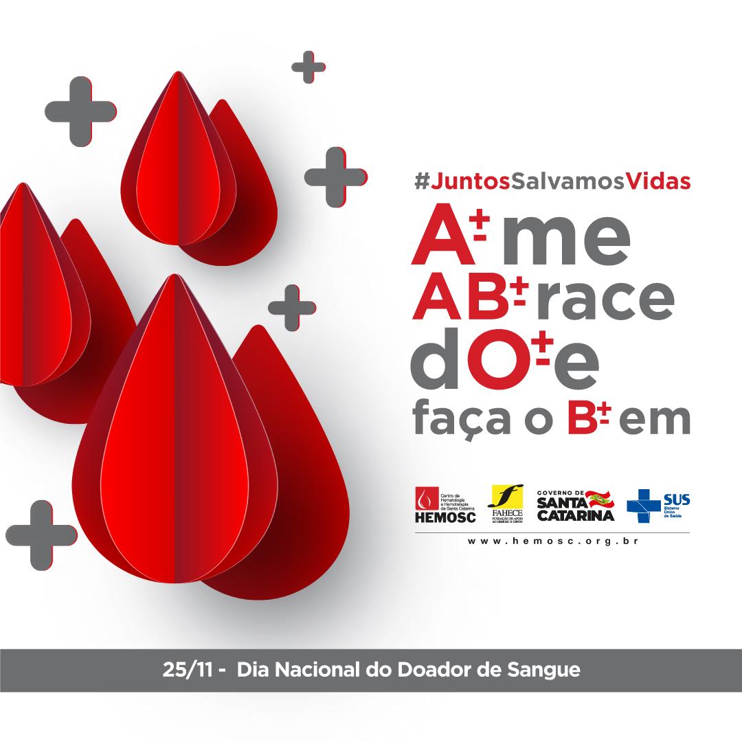25/11 – Dia Nacional do Doador Voluntário de Sangue