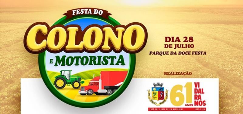 Administração de Vidal Ramos realiza Festa do Colono e Motorista neste sábado