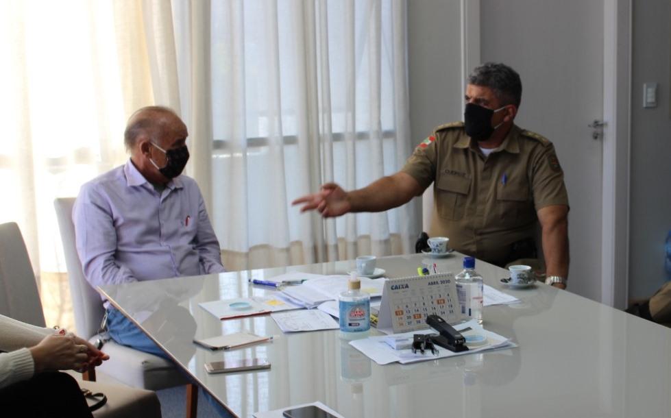 Comandante da 7ª Região da PMSC recebe demandas do prefeito em exercício de Ituporanga