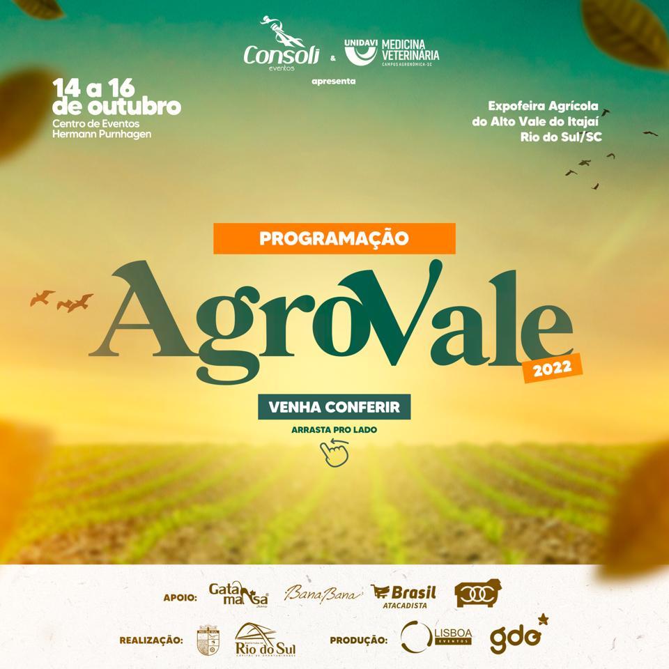 Faltam poucos dias para o início da Agro Vale 2022 em Rio do Sul 