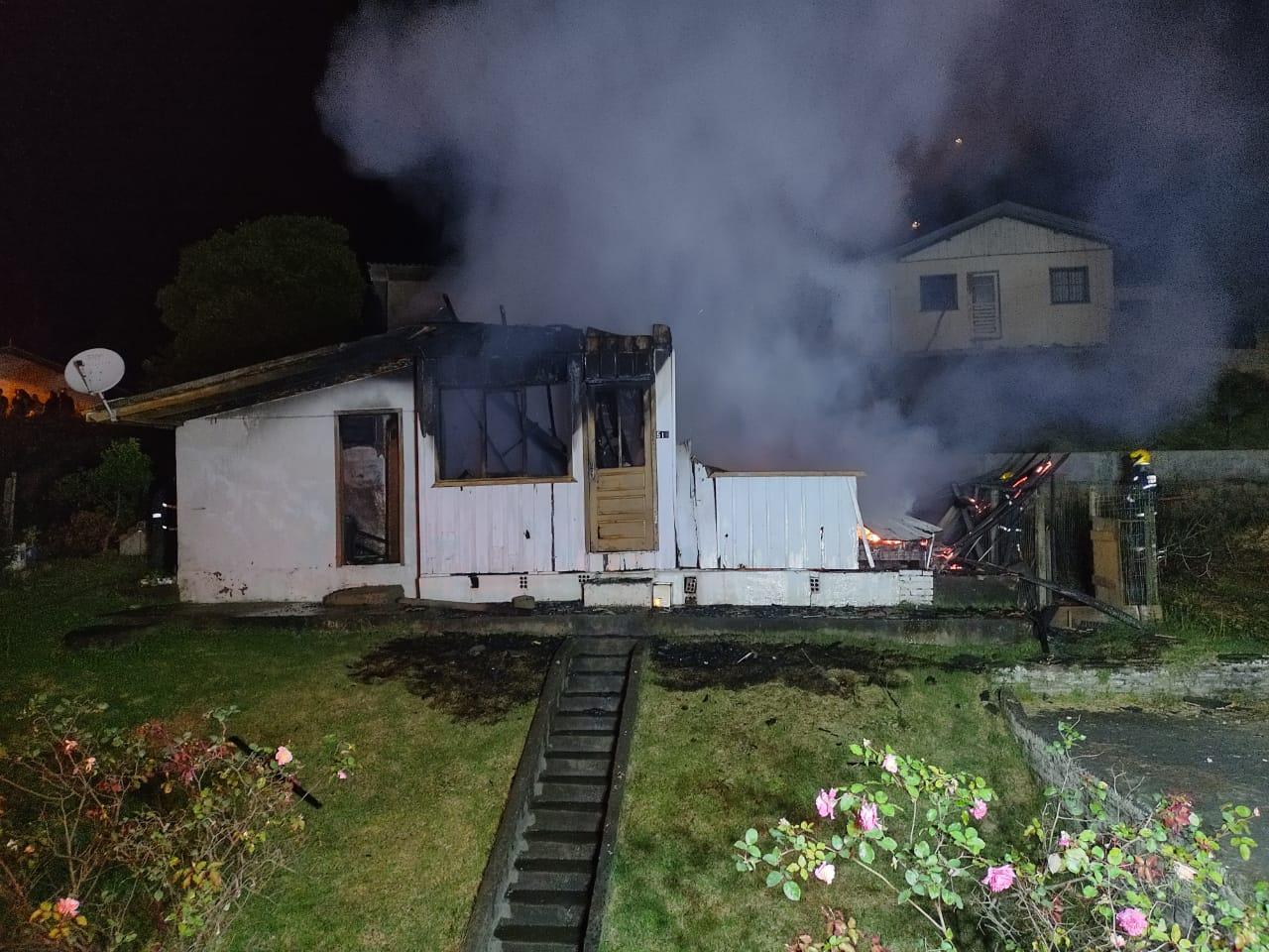 Incêndio destrói residência em  Ituporanga