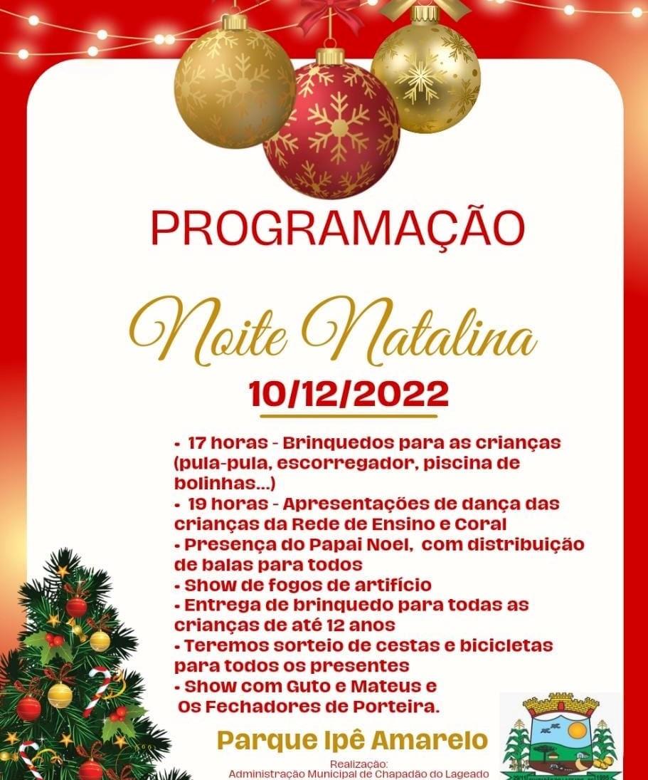 Natal no Parque será realizado neste sábado (10) em Chapadão do Lageado
