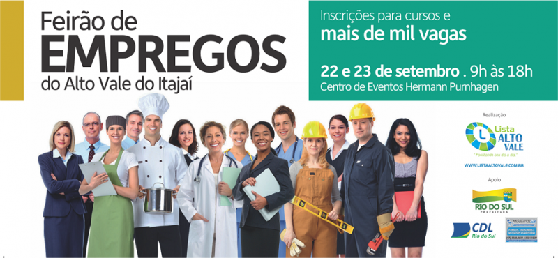 1º Feirão de Empregos do Alto Vale do Itajaí teve início nesta terça em Rio do Sul