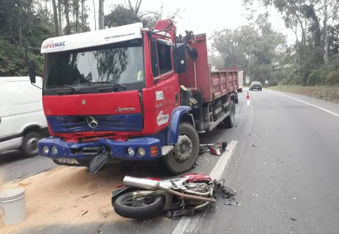 Motociclista morre em acidente na BR-470 em Ibirama