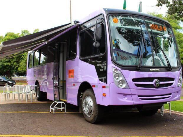Ônibus Lilás do Governo do Estado está na Regional de Ituporanga
