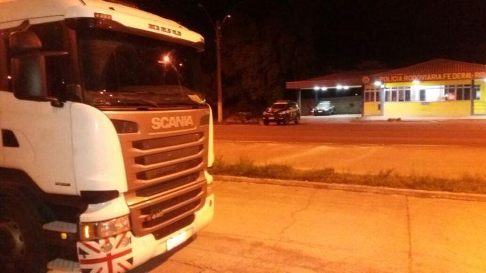 PRF de Rio do Sul recupera caminhão com carga avaliada em R$ 500 mil 