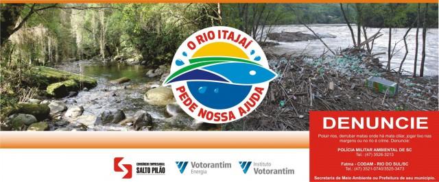 Usina Salto Pilão segue campanha “O Rio Itajaí Pede Nossa Ajuda”