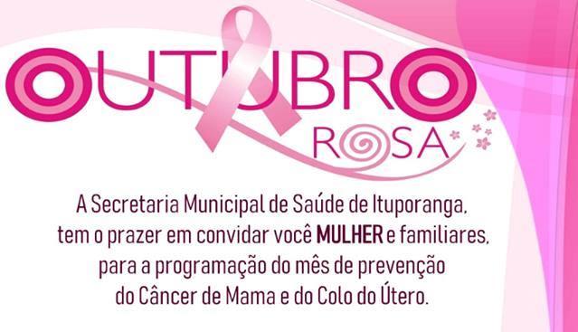 Palestras sobre o Câncer de Mama serão realizadas em Ituporanga nesta quinta (17)