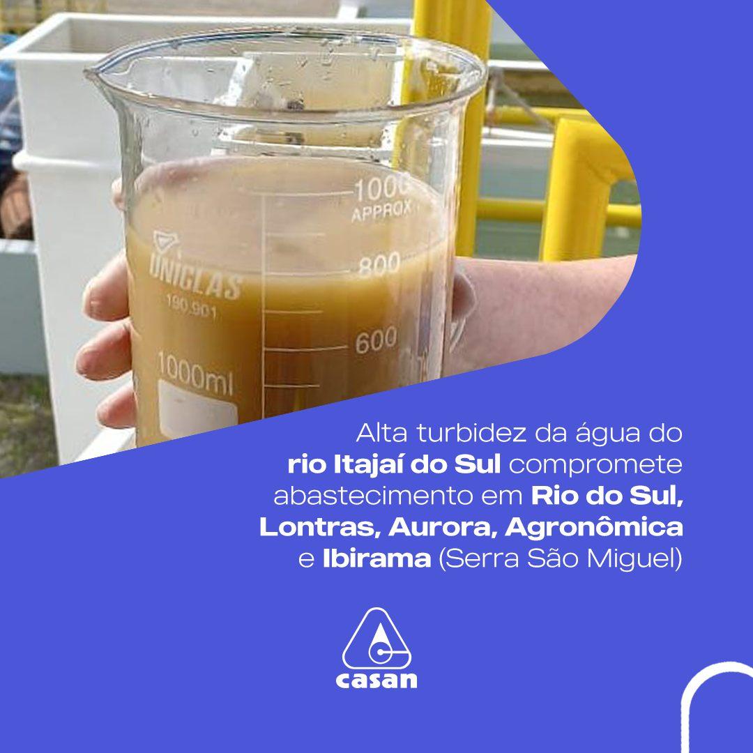 Prefeito de Rio do Sul aciona Procon devido o desabastecimento de água por parte da Casan