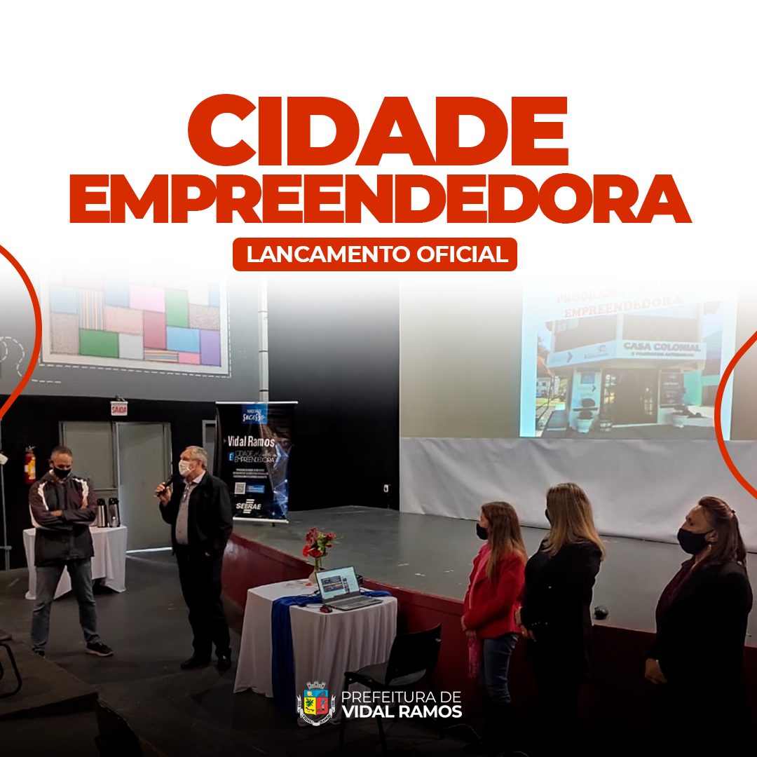Vidal Ramos firma parceria com Sebrae e busca fomentar o turismo e a educação empreendedora