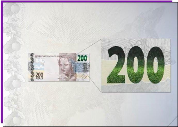 Número que muda de cor - Imagem Banco Central do Brasil 