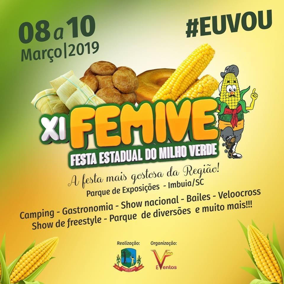 11ª Festa Estadual do Milho Verde será realizada em março, em Imbuia