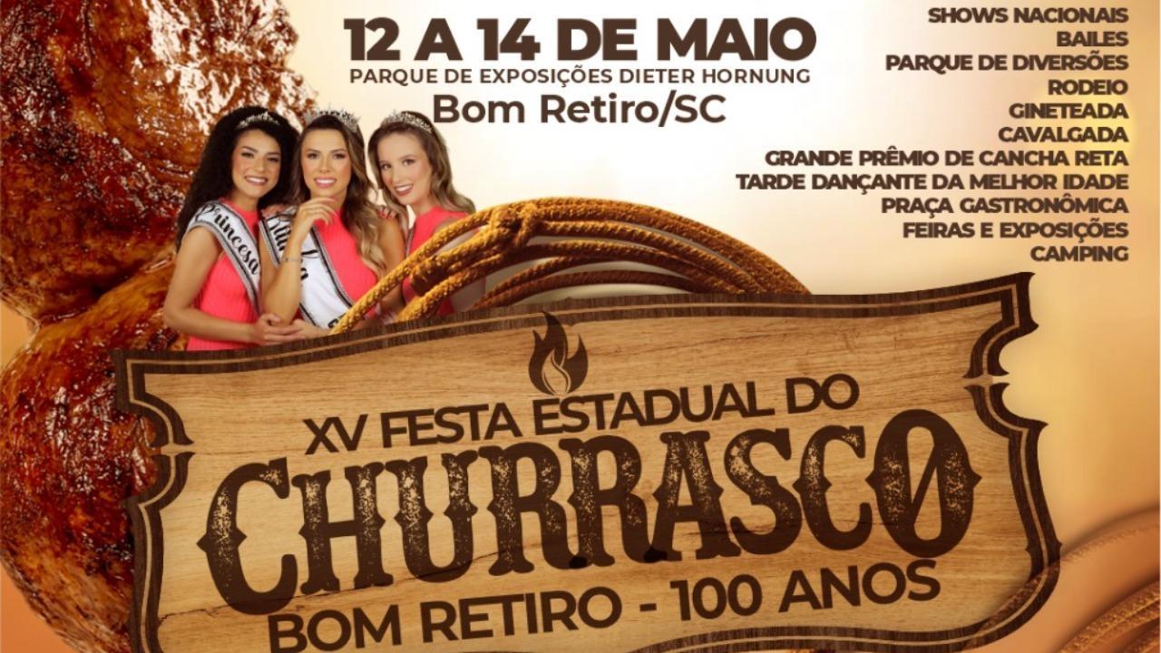 XV Festa Estadual do Churrasco em Bom Retiro vai contar com rodeio e premiação aos participantes
