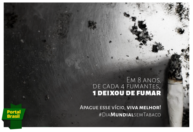 Hoje é lembrado o dia mundial sem tabaco
