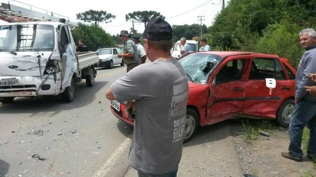 Acidente na SC 281 em Imbuia