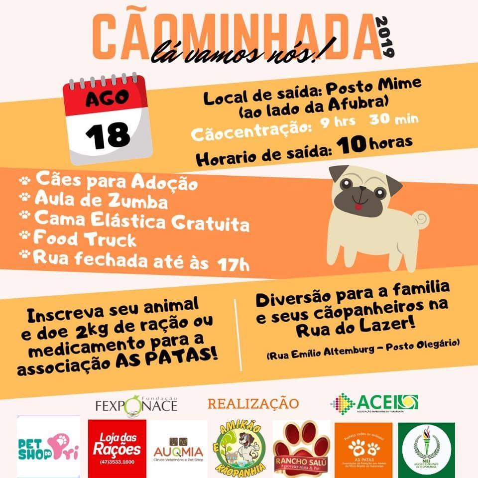 3ª Cãominhada será neste domingo em Ituporanga
