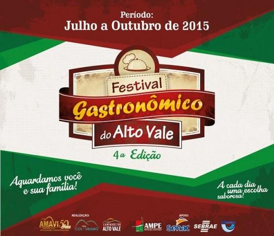 4ª Festival Gastronômico do Alto Vale inicia nesta terça-feira, 30