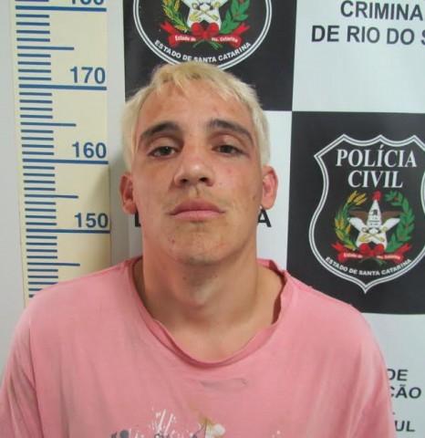 Polícia Civil de Rio do Sul captura Rafael da Silva, vulgo “Batman”, foragido do Presídio de Blumenau
