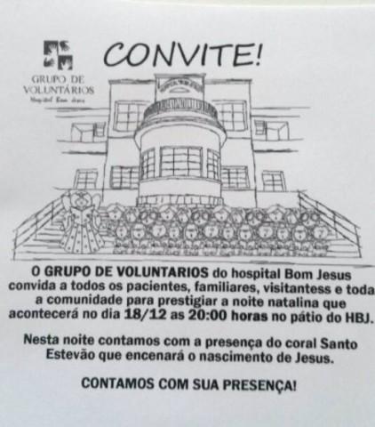 Apresentação especial de Natal é realizada hoje a noite no Hospital Bom Jesus