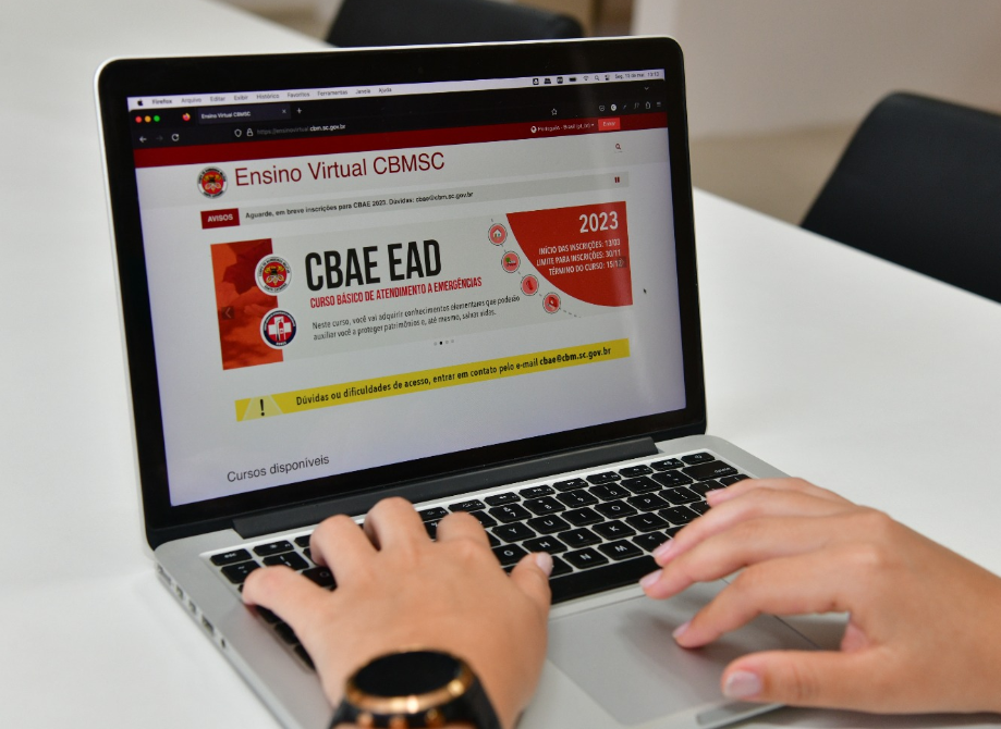 Abertas inscrições para o Curso Básico de Atendimento a Emergências (CBAE) virtual oferecido pelo Corpo de Bombeiros Militar