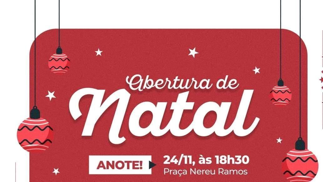 Abertura de Natal em Vidal Ramos é neste domingo (24)