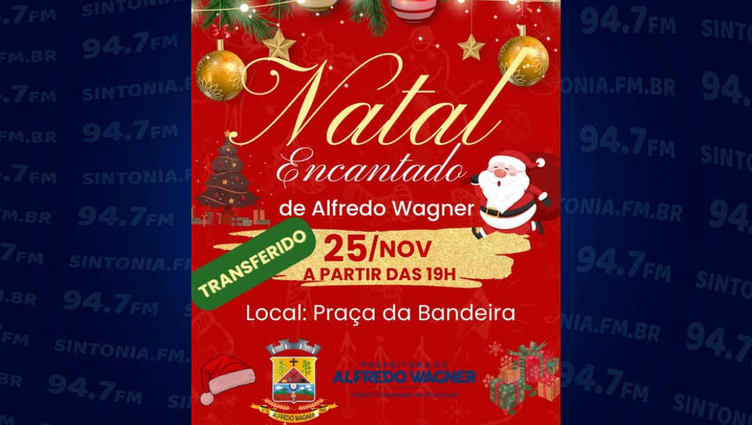 Abertura do Natal Encantado de Alfredo Wagner é transferido para nova data