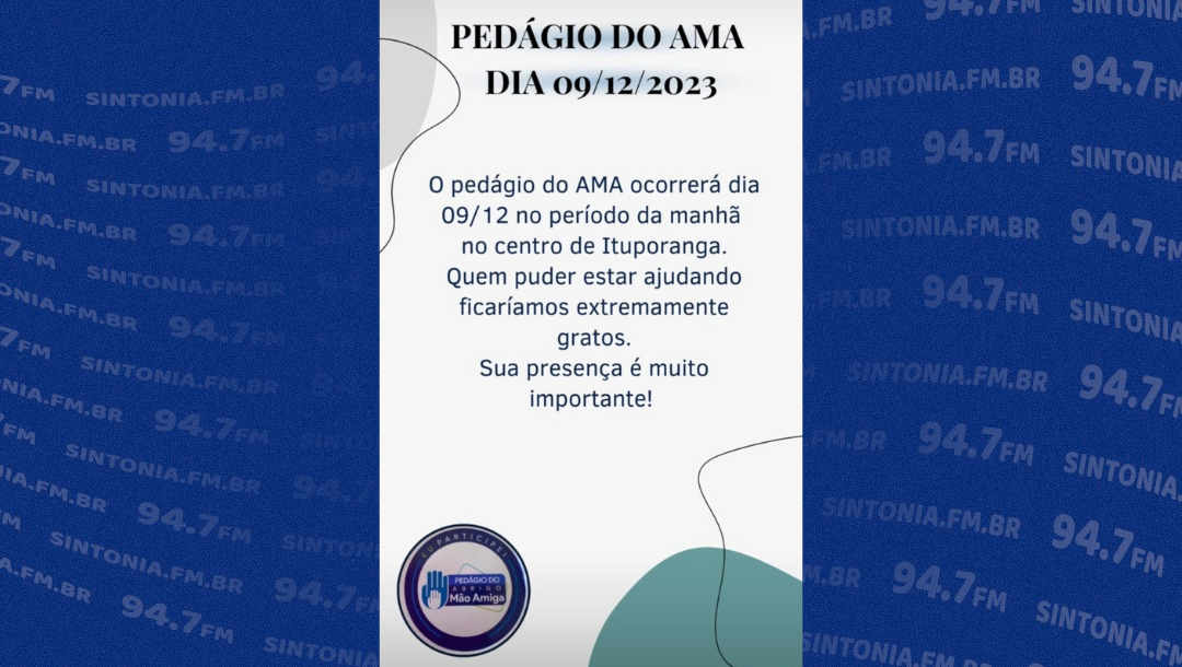 Abrigo Mão Amiga (AMA) de Ituporanga realiza pedágio para arrecadar recursos