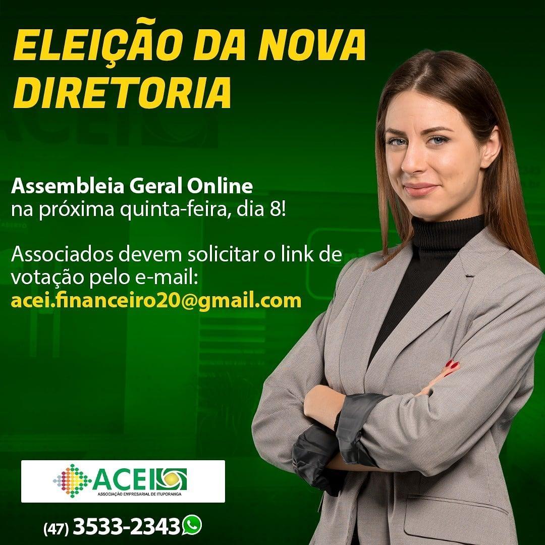 ACEI realiza prestação de contas e eleição da nova diretoria na próxima quinta-feira (08)