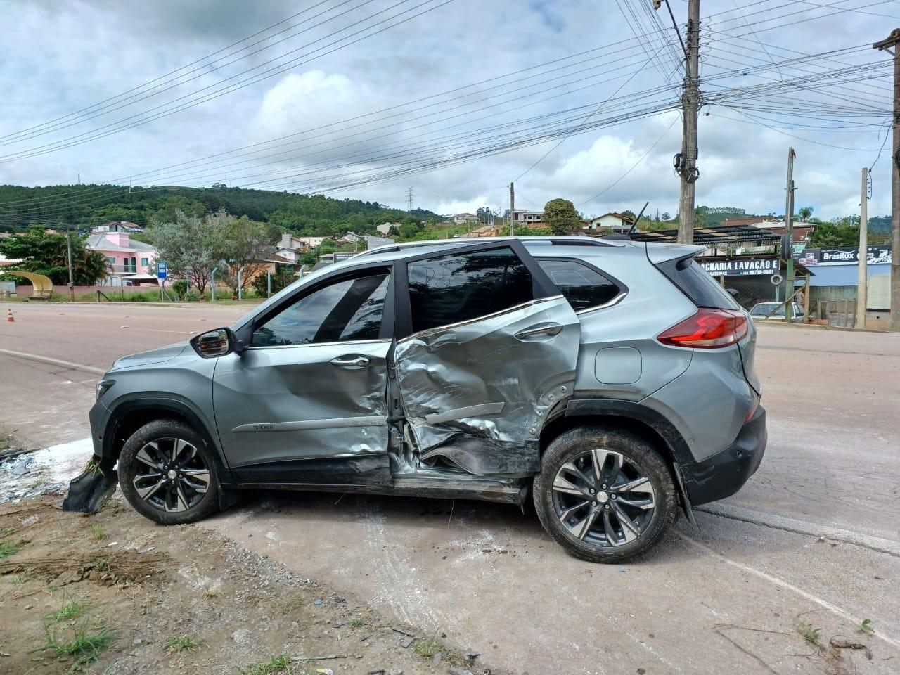Acidente de trânsito na SC-350 deixa idoso ferido