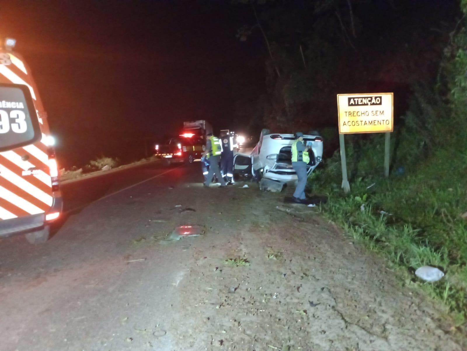 Acidente na BR-470 resulta em morte na madrugada desta sexta-feira (13)