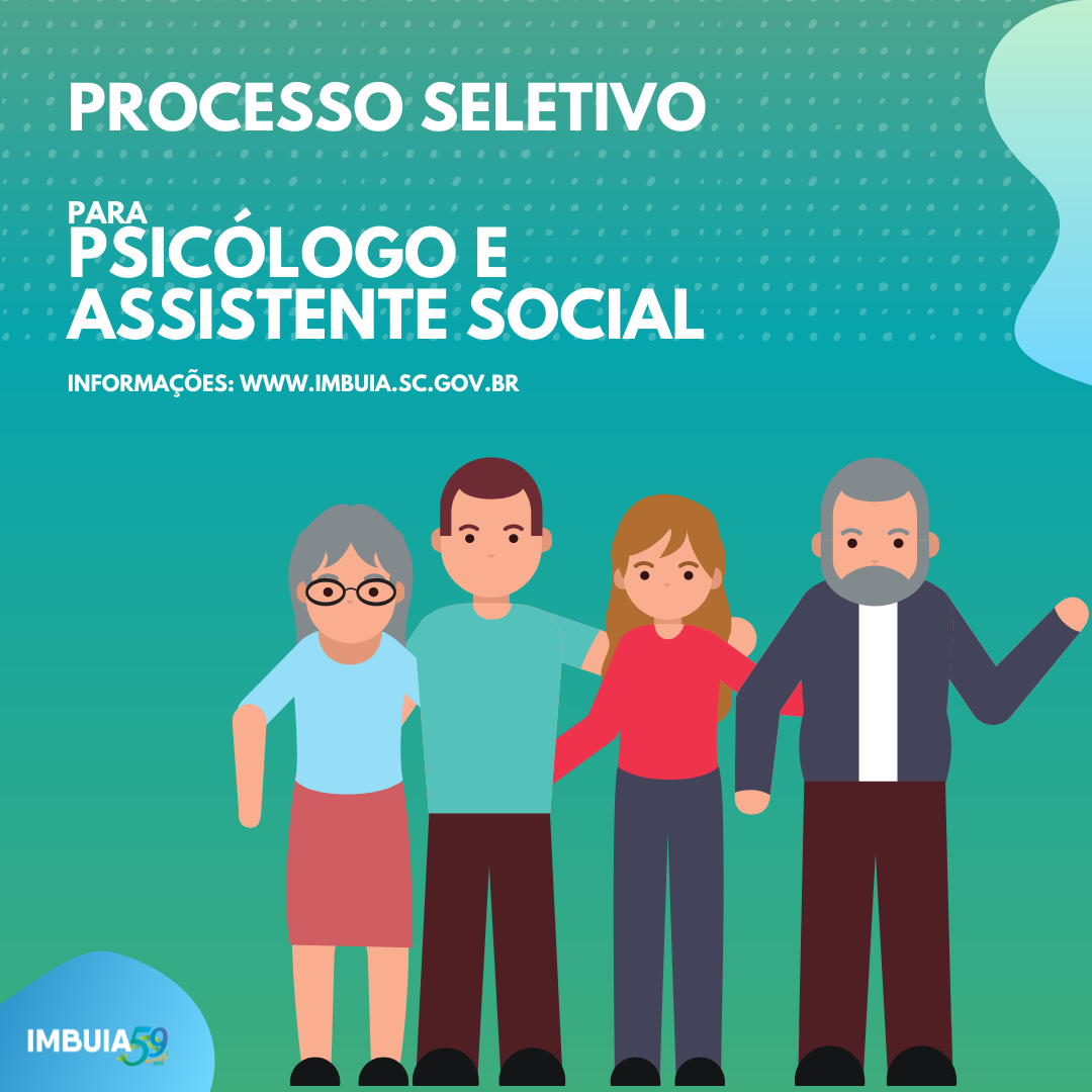 Administração de Imbuia abre Processo Seletivo para contratação de psicólogo e assistente social