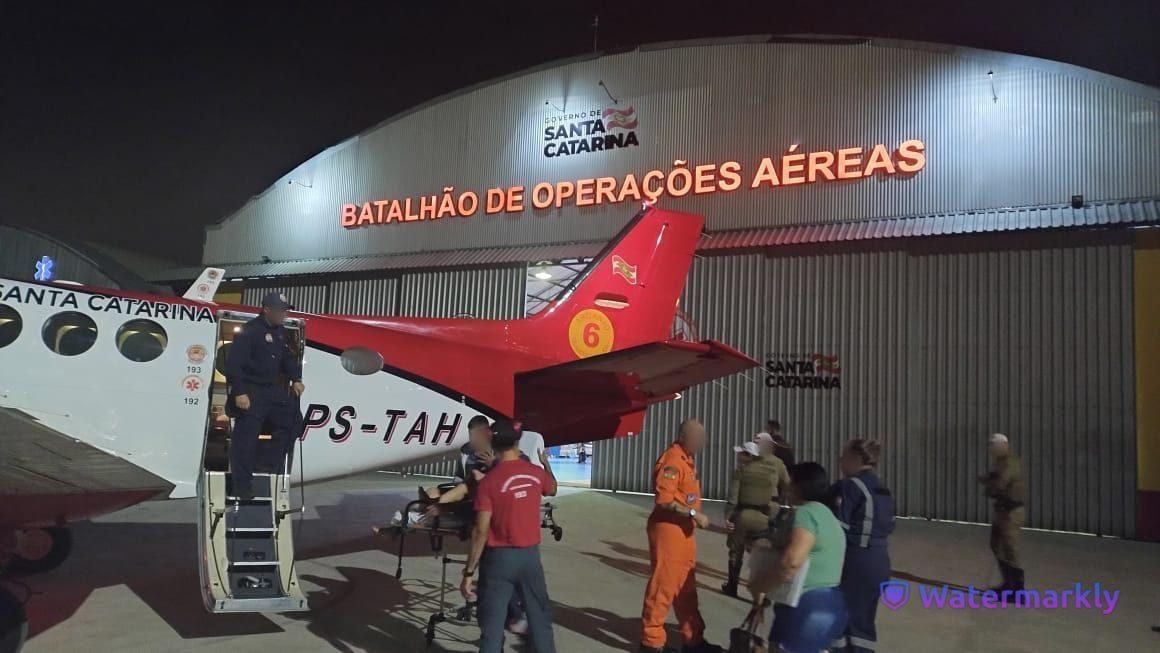 Adolescente de Chapadão do Lageado é levado de avião para receber transplante no Rio Grande do Sul