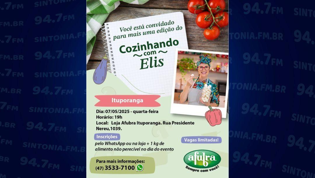 Afubra realiza evento “Cozinhando com Elis” nesta noite