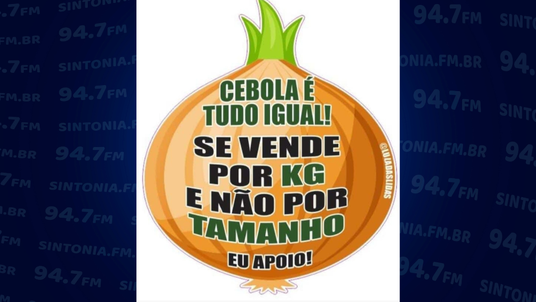 Agricultor inicia movimento pelo fim da diferenciação de preços da cebola por tamanho