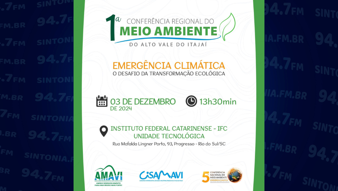 Alto Vale realiza 1ª Conferência Regional do Meio Ambiente