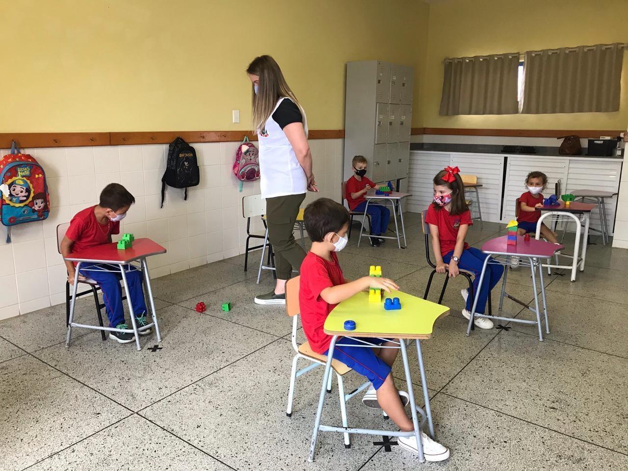 Alunos da rede municipal de Imbuia retornam às aulas presenciais de forma gradativa na segunda