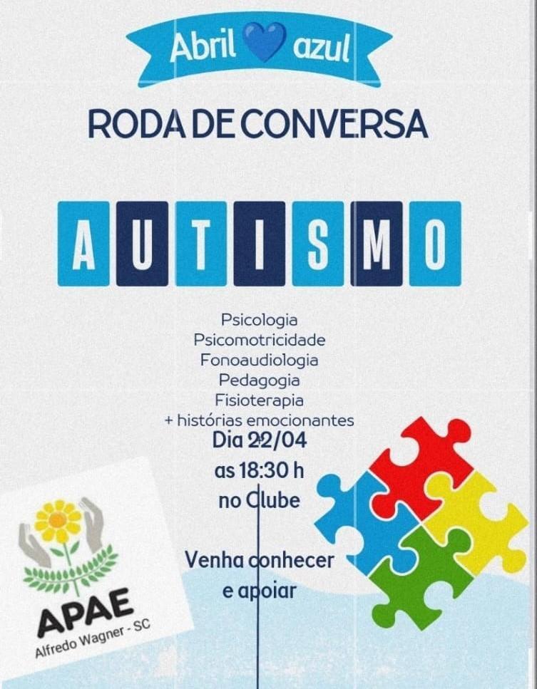 APAE de Alfredo Wagner promove roda de conversa em alusão ao abril azul