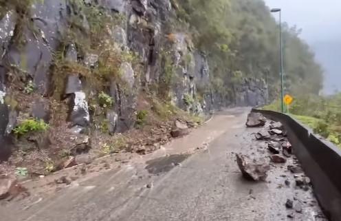 Após forte chuva, Serra do Rio do Rastro segue interditada nesta quinta-feira