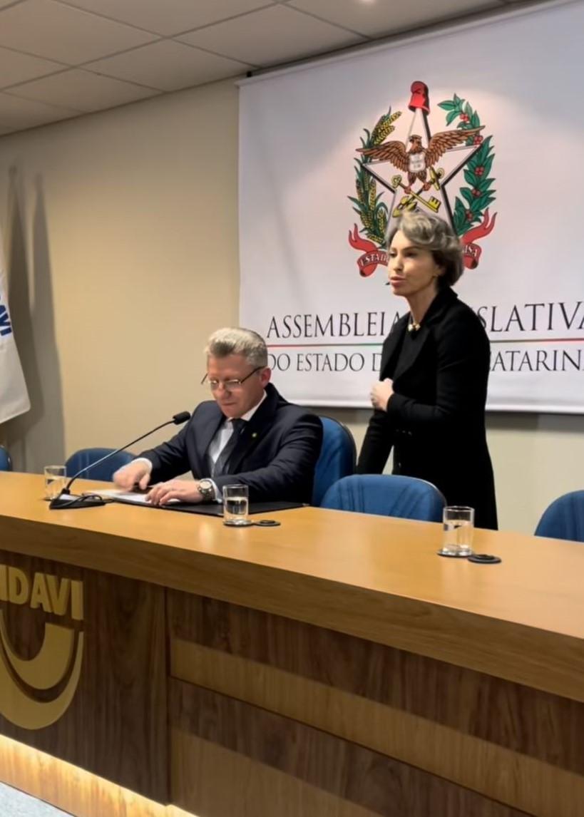 Unidavi é homenageada em Sessão Solene da Assembleia Legislativa de Santa Catarina