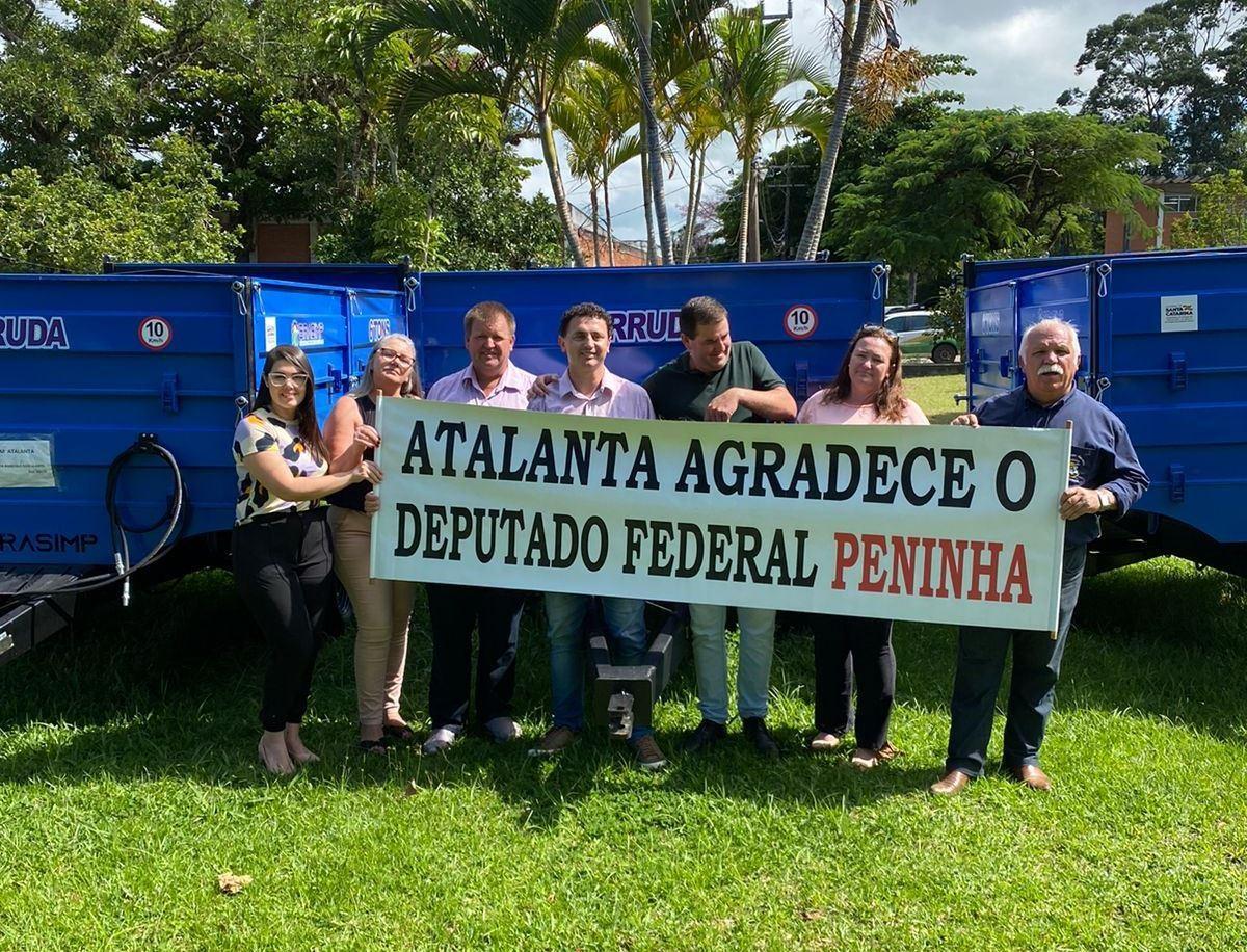 Atalanta é contemplada com emenda parlamentar do Deputado Peninha no valor de R$ 175 mil