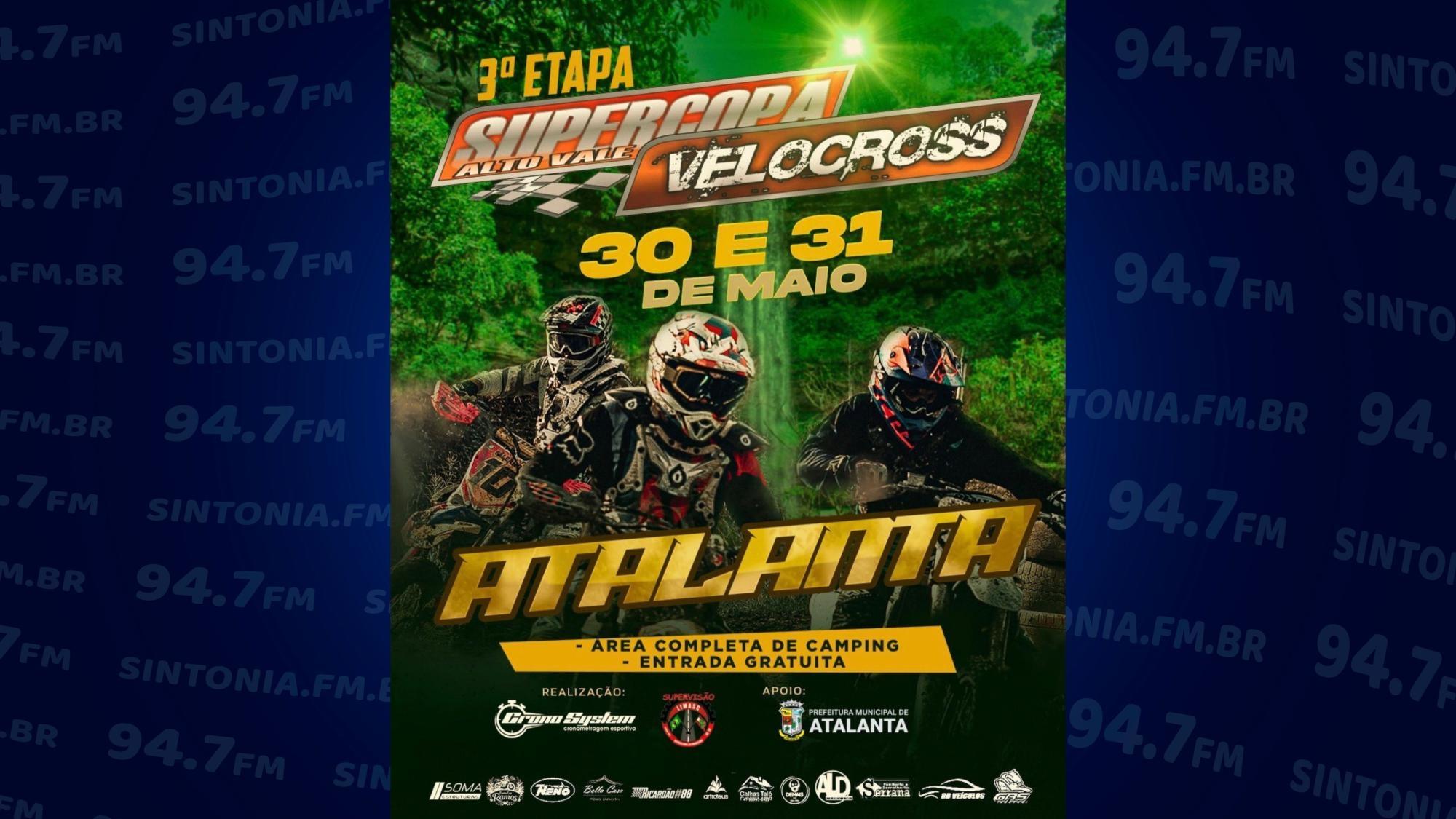 Atalanta recebe etapa da Supercopa de Velocross neste fim de semana
