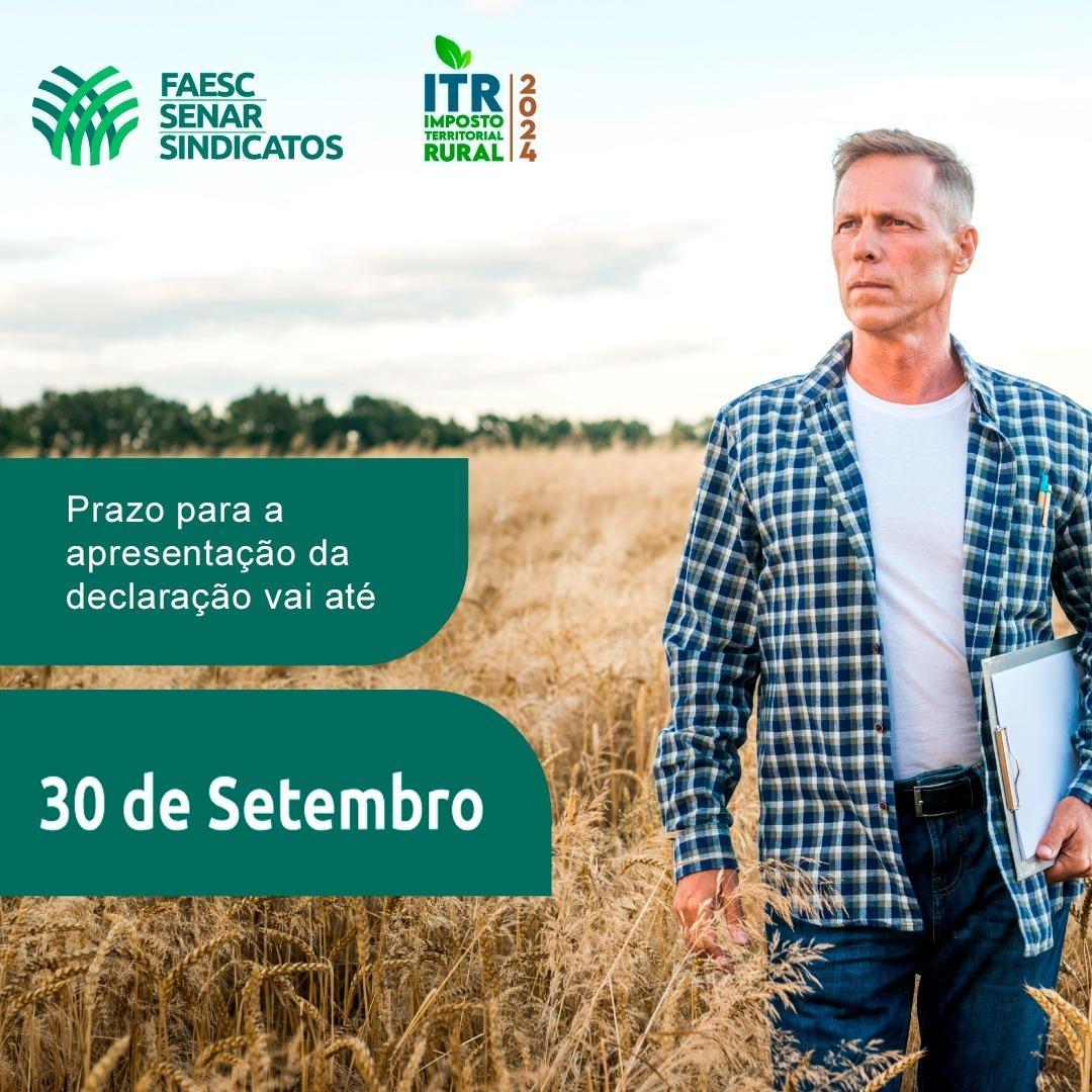 Atenção agricultor: Últimos dias para a declaração do ITR