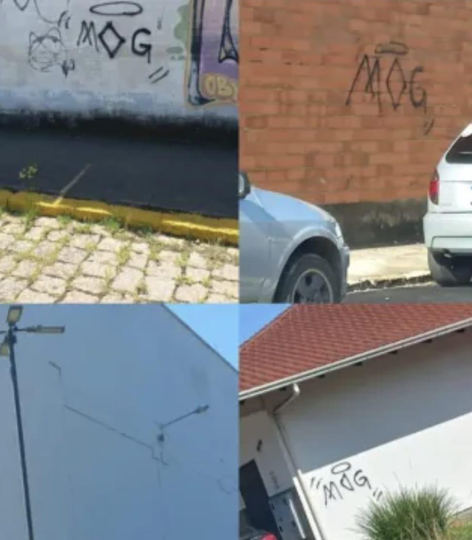 Autor de pichações em cidades do Alto Vale é indiciado pela Polícia Civil