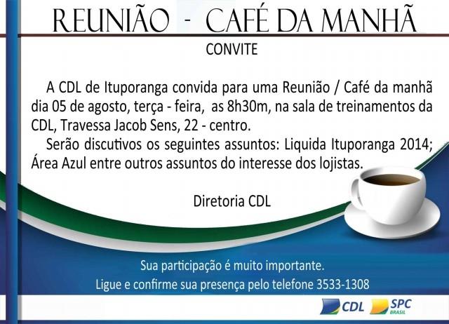 CDL de Ituporanga promove Café da Manhã nesta terça feira