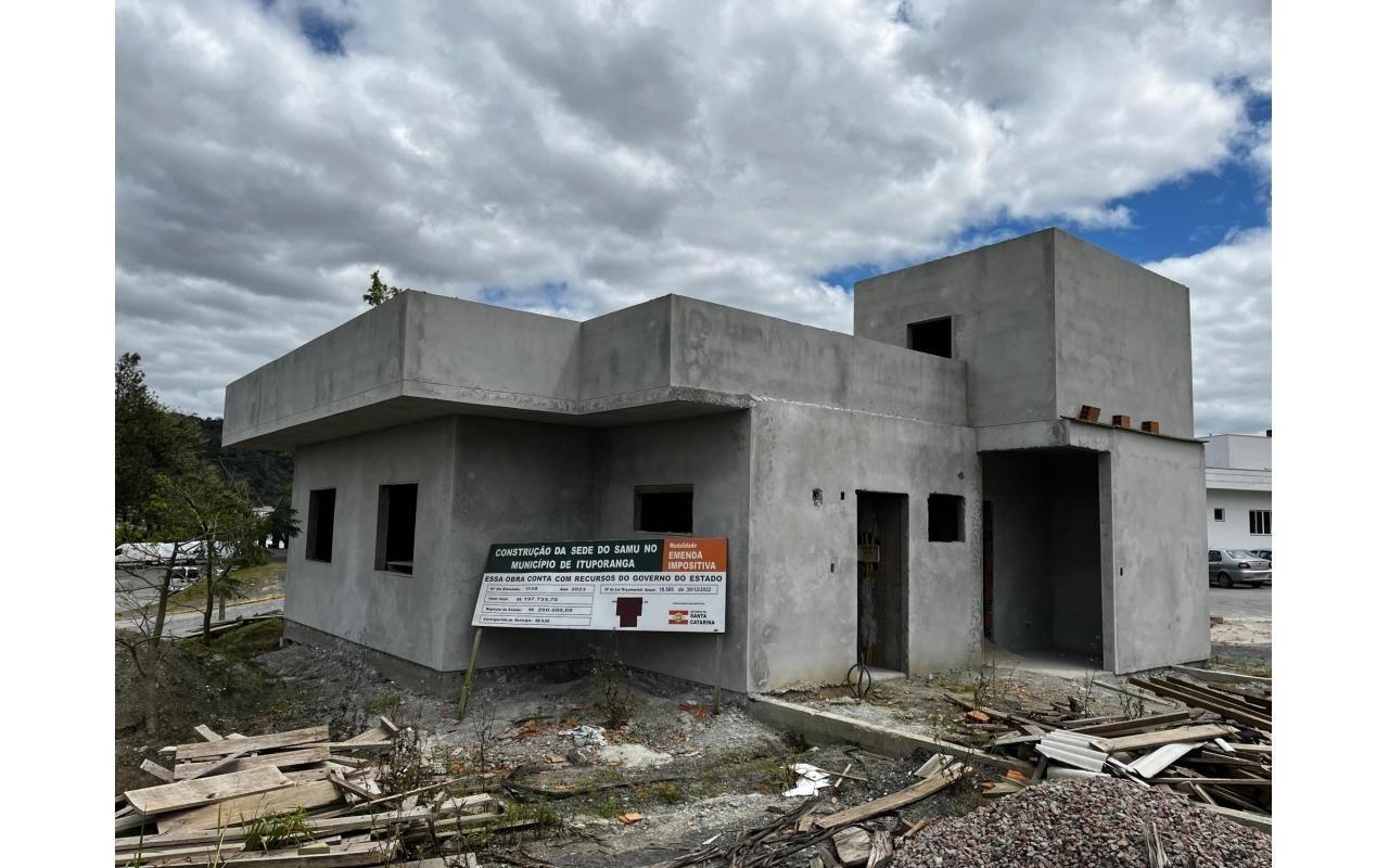 Base do SAMU de Ituporanga deve ser entregue até o fim de junho