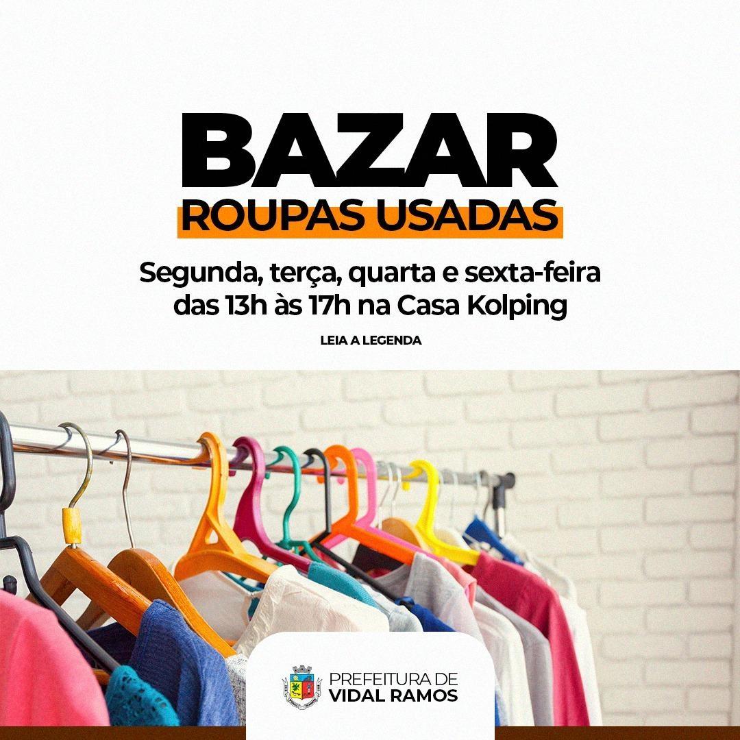 Bazar beneficente de roupas e calçados para pessoas carentes volta a funcionar em Vidal Ramos