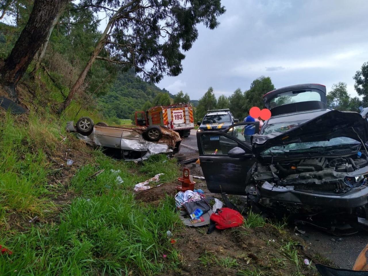 Bebê de apenas 1 ano morre em grave acidente na BR-282
