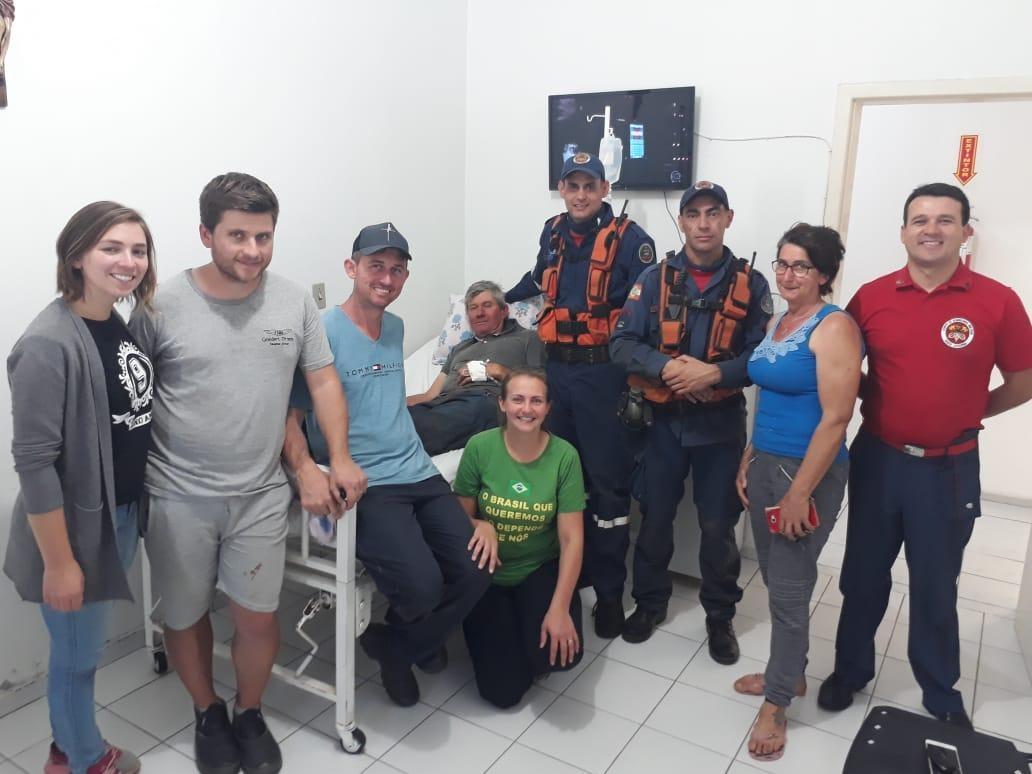 Bombeiros localizam homem desaparecido em Imbuia